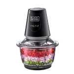 خردکن بلک اند دکر مدل GC400-B5 جنس بدنه شیشه و تیغه استیل ضدزنگ 4 تیغه 1.2 لیتری
