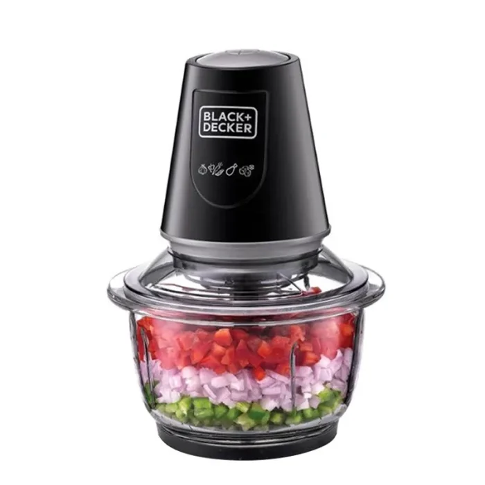 خردکن بلک اند دکر مدل GC400-B5 جنس بدنه شیشه و تیغه استیل ضدزنگ 4 تیغه 1.2 لیتری - تصویر 1