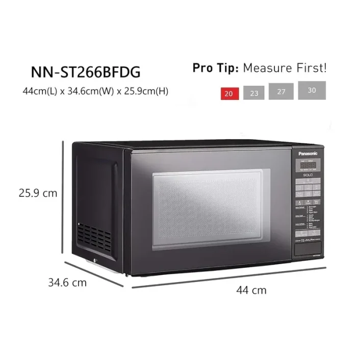 مایکروویو پاناسونیک مدل ST266B ظرفیت ۲۰ لیتر با ۴ برنامه - تصویر 4