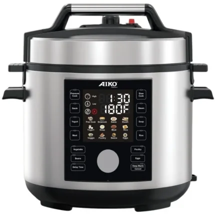 پلوپز چند کاره آیکو مدل AK1271PC ظرفیت ۶ لیتر با بدنه استیل